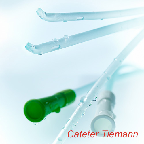 Cateter / sonda urinara varf curbat, EasiCath Tiemann, Barbati, 14 CH Retentie urinara Medical Express